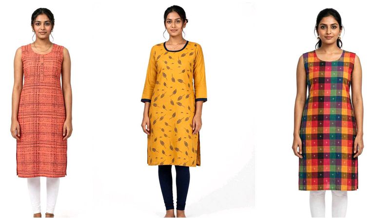 3 Cotton Kurti Combo