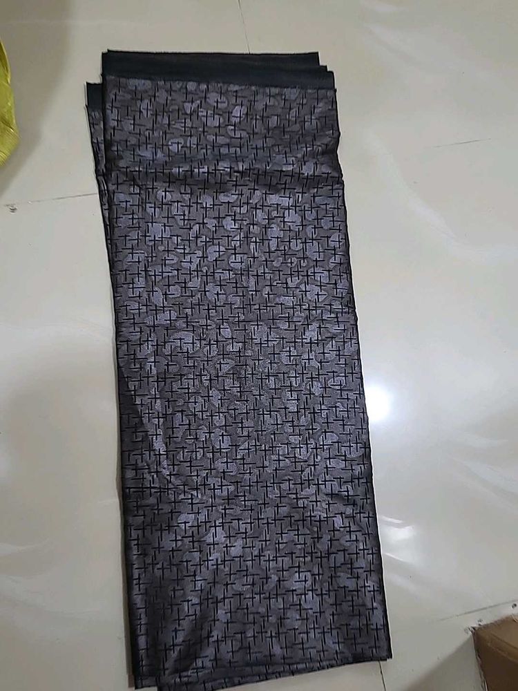 Elegant Grey Dress Material Fabric