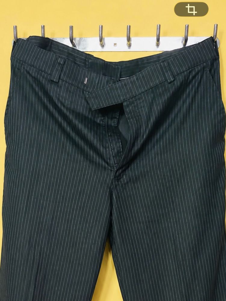 Men's Pinstripe Trousers Pants