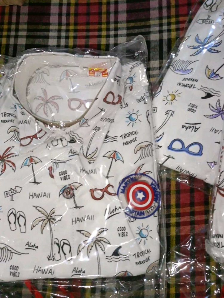 Men's Tropical Print Casual Shirt