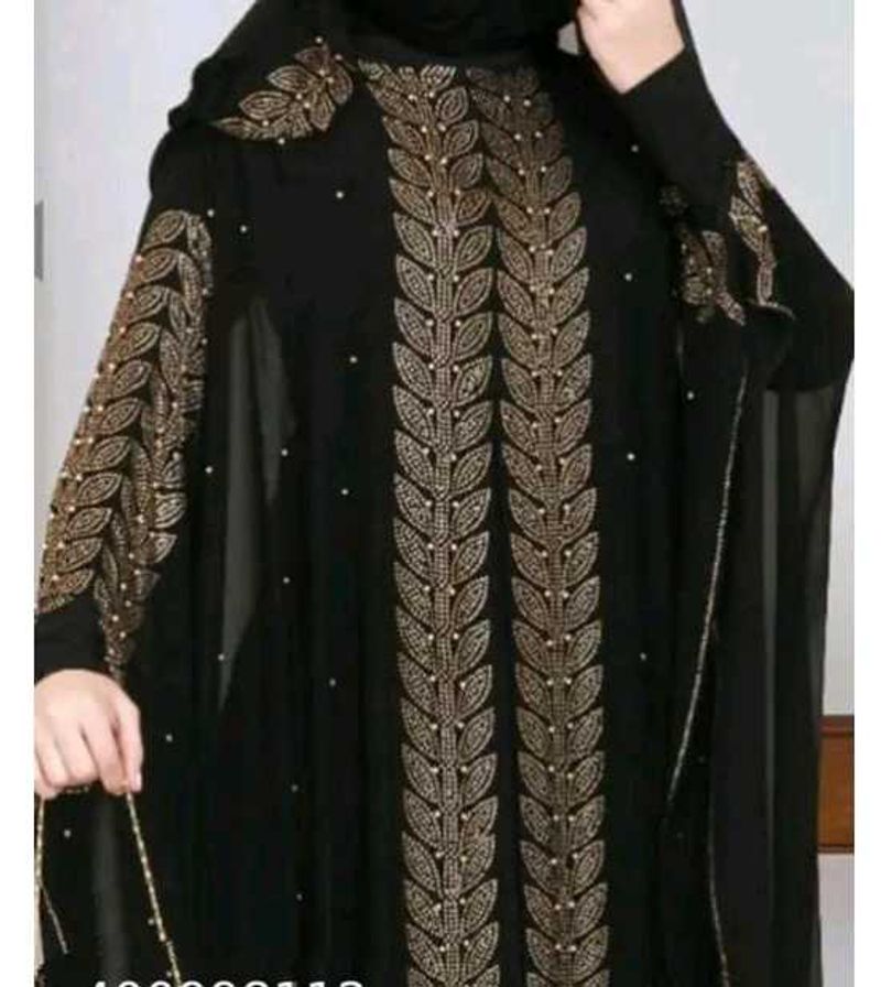 Abayas Butter Fly Design And A Line