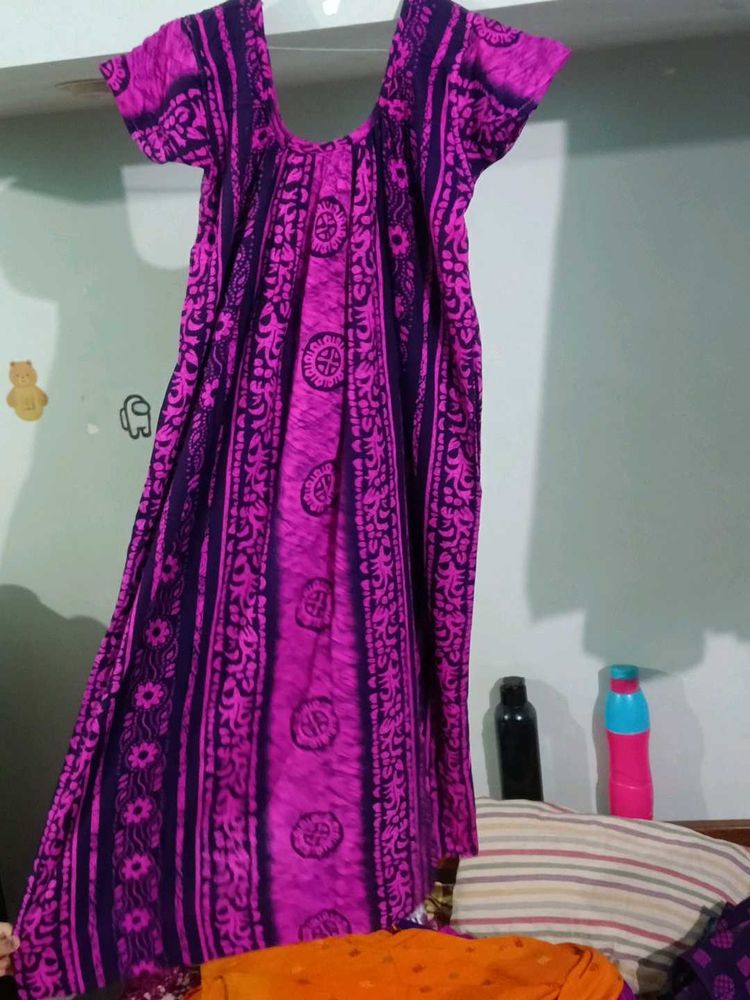 Vibrant Pink &amp; Purple Nightgown