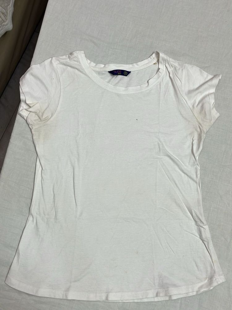 White Basic Tee
