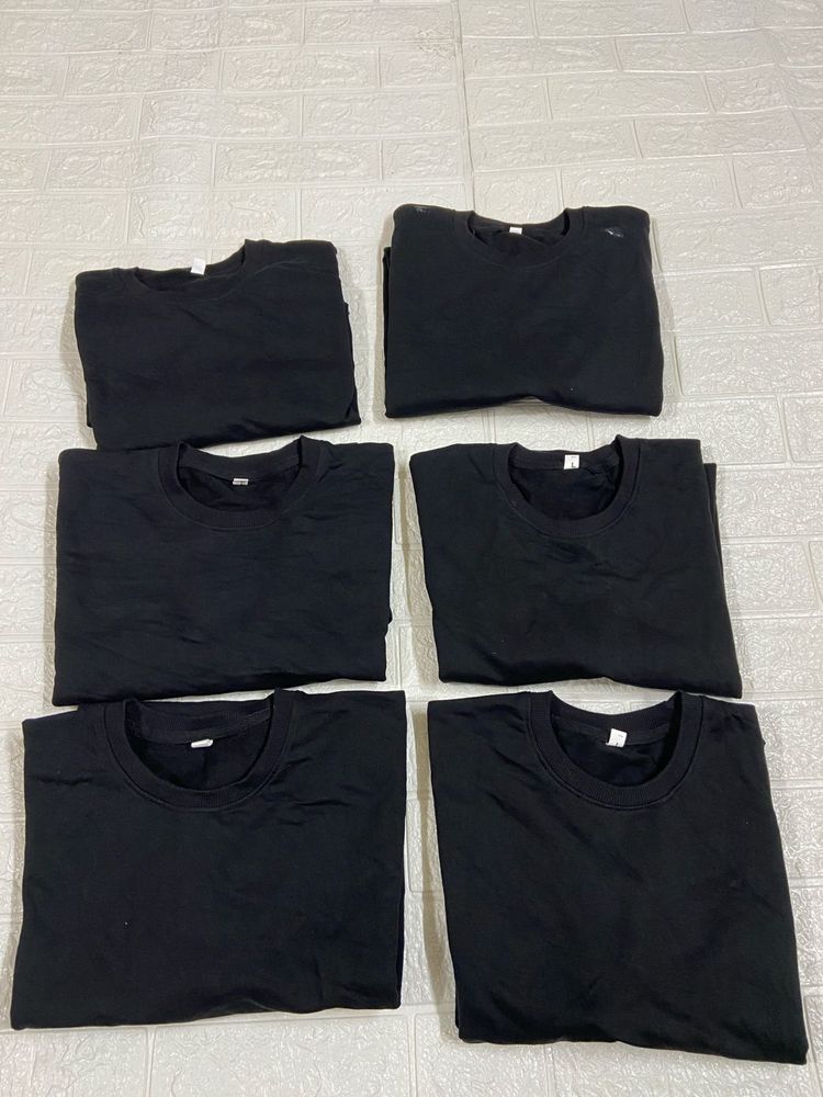 L size Bundle of Black T-Shirts