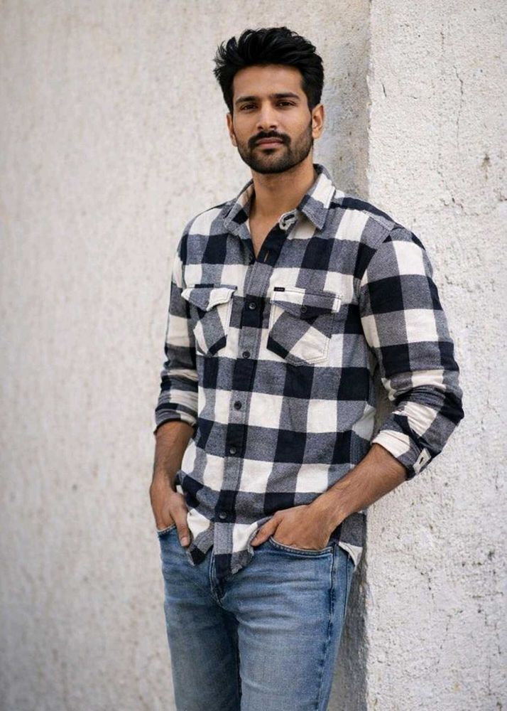 Men's Checkered Casual Shirt