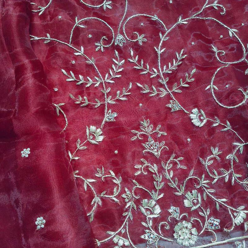Elegant party wear unstiched suit, dress material