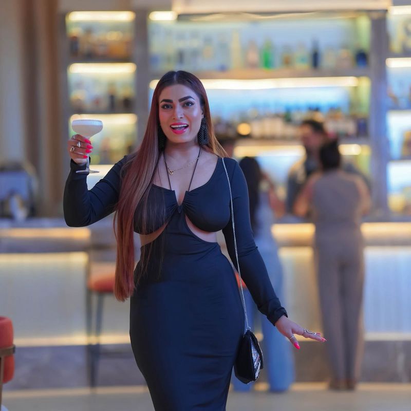 Cut-Out Long Sleeve Dress