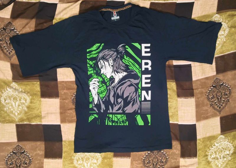 Anime Eren Graphic T-Shirt (L)
