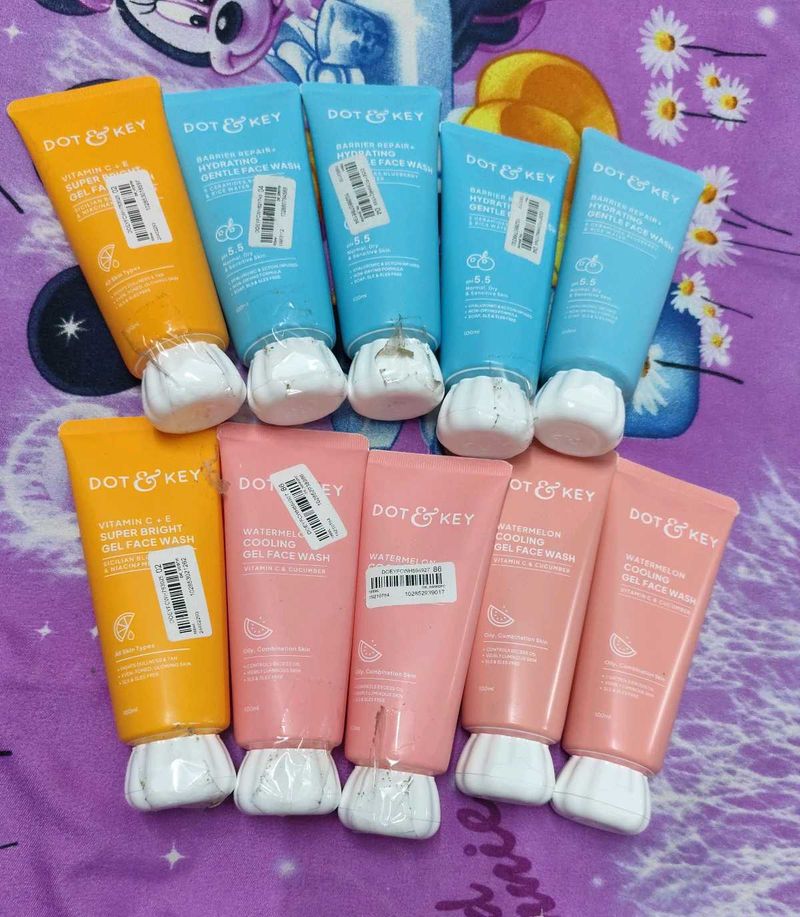 10 Dot &amp; Key Gel Face Wash Bundle