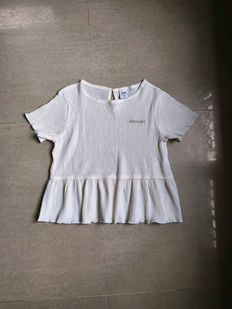 Pancoat White Textured T-Shirt