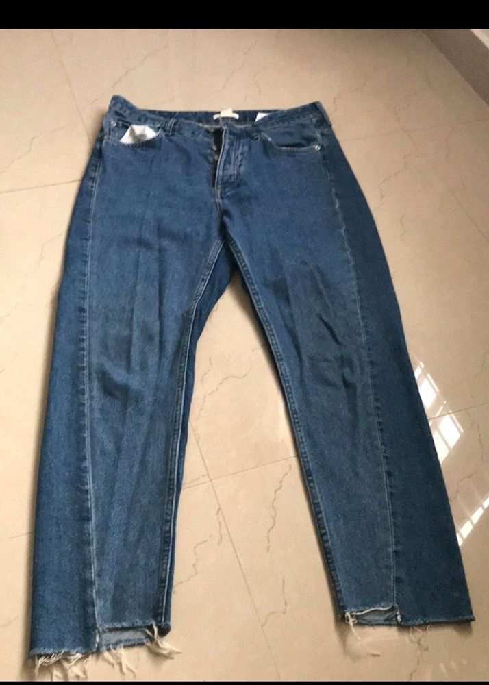 H&amp;M High Raise Wide Leg Jeans For Women
