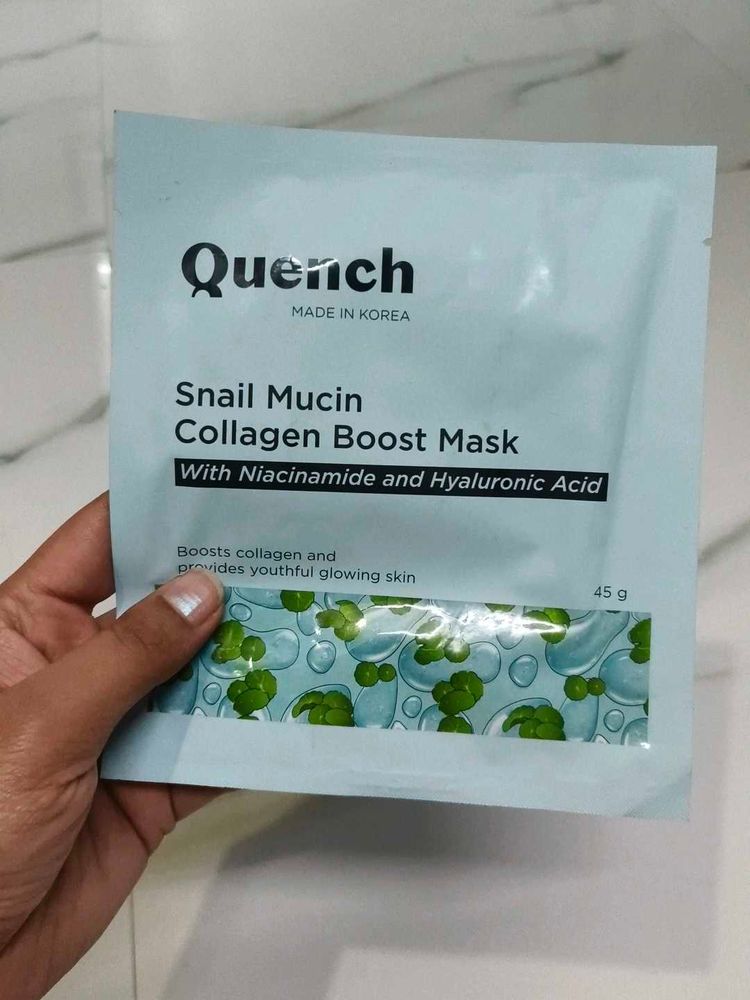 Quench Snail Mucin Collagen Boost Mask