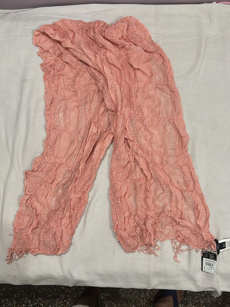 Light Pink Textured Scarf