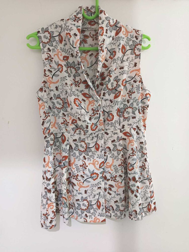 Chic Floral Sleeveless Top