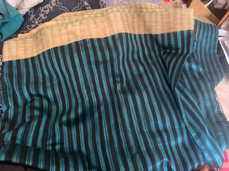 Elegant Striped Silk Saree