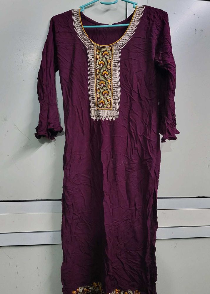 Elegant Maroon Kurta