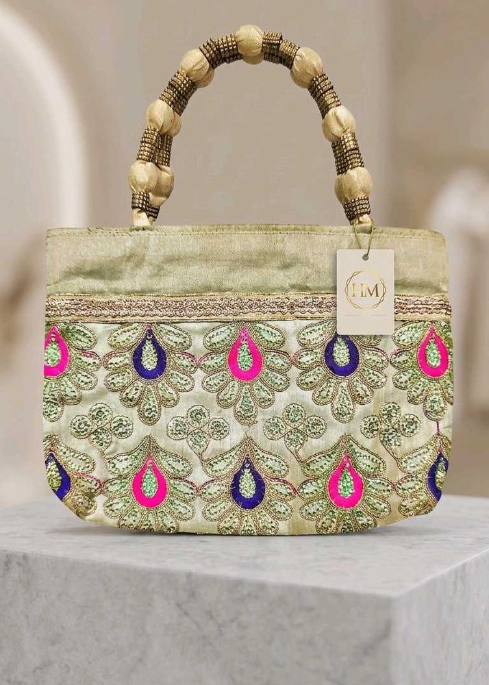 Embroidered Clutch Bag