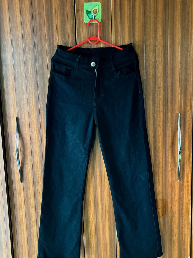 chic dark black jeans