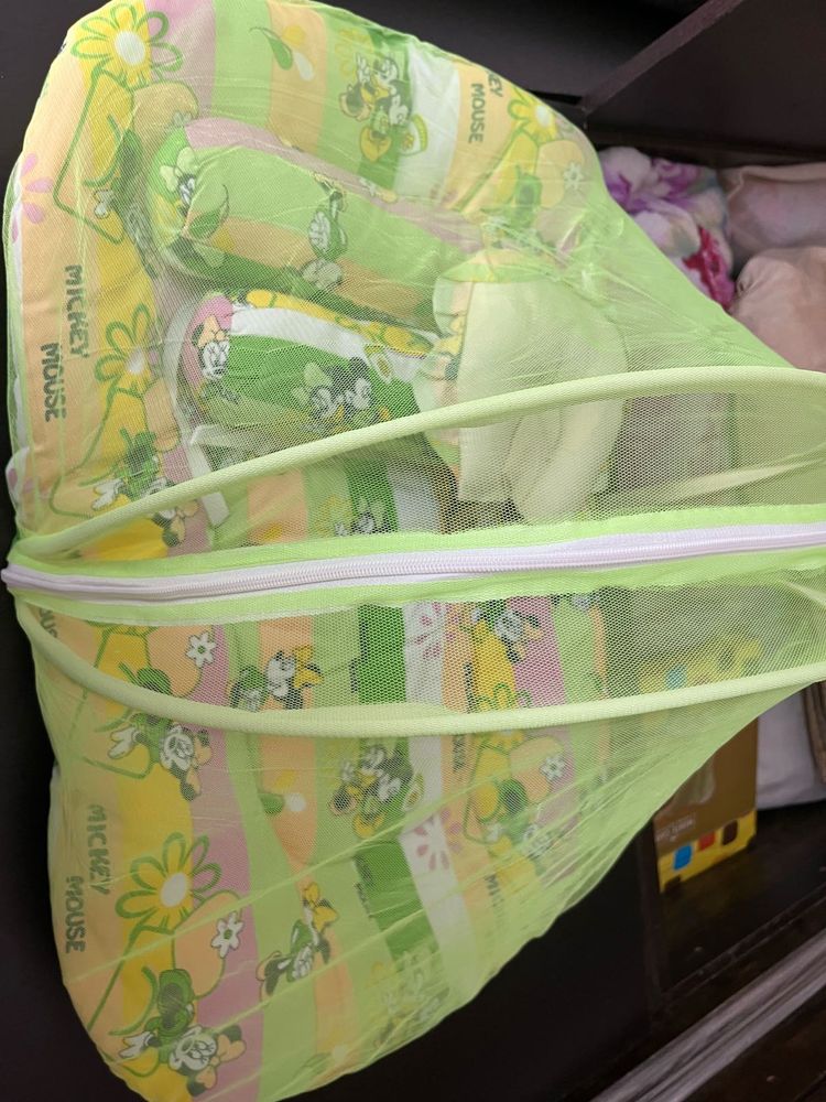 Mickey Mouse Baby bed with mosquito net
