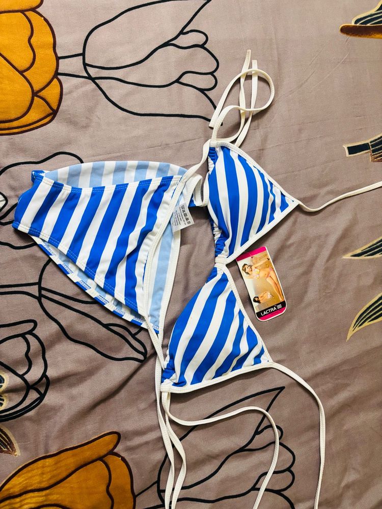 Striped Bikini Set