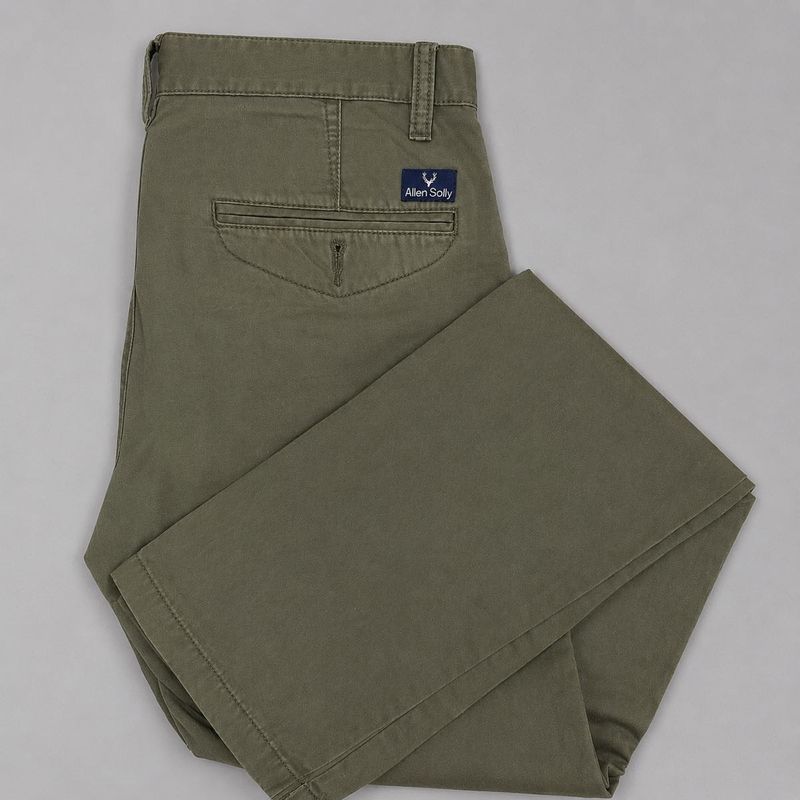 Allen Solly Olive Green Chinos