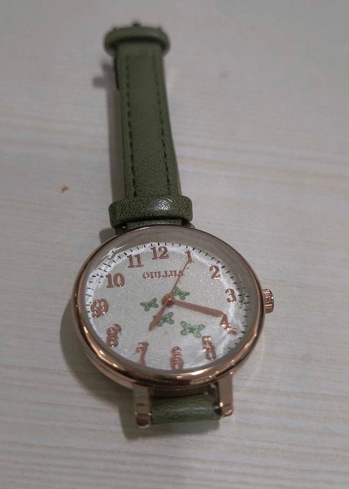 Cute Green Butterfly Watch