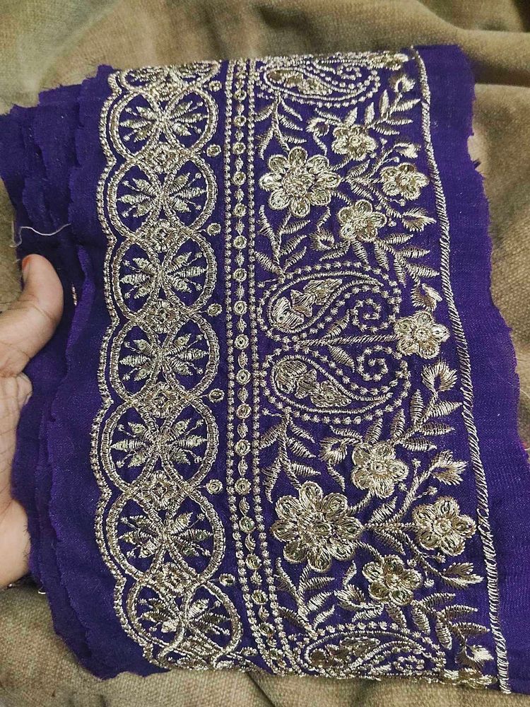 Embroidered Purple lace