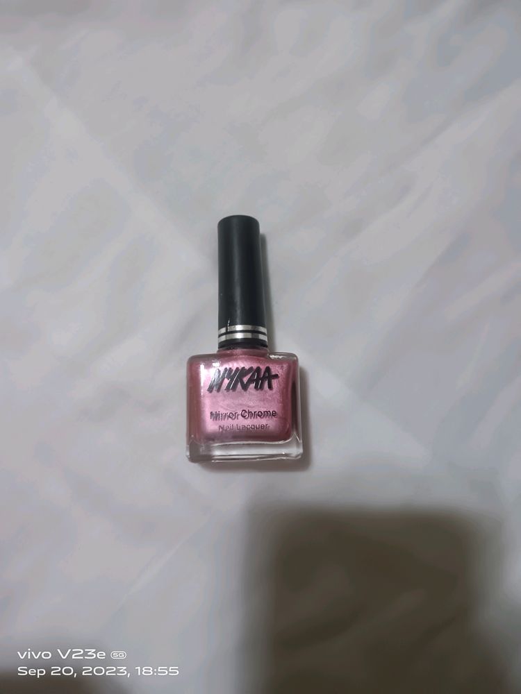 It's A Very Pretty Mirror Nail Pain By Nykaa  !it's A Shade Of Pink
