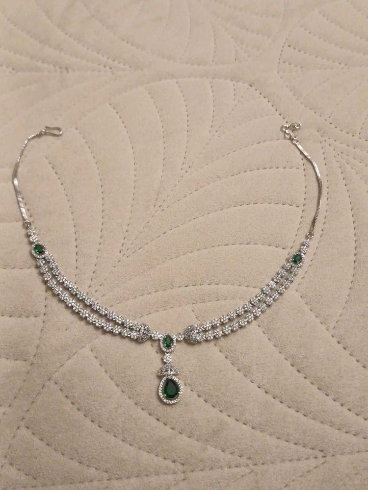 Emerald &amp; Diamond Necklace
