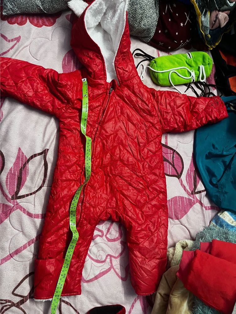 Cozy Red Baby Snowsuit waterproof
