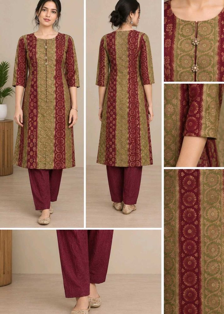 Elegant Printed Kurta with Pants
