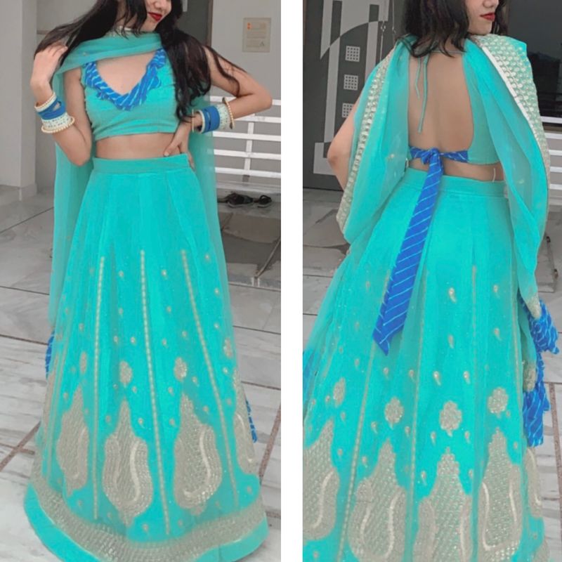 Kundan handwork Lehenga 🦋✨