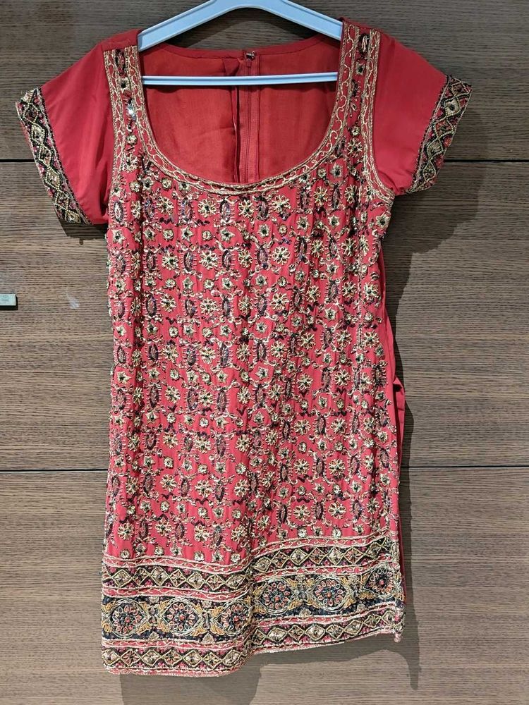 Premium Red and Black Ethnic Set
