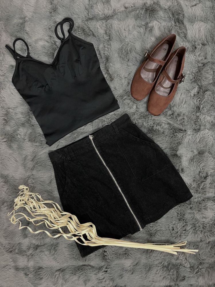 Soft Corduroy Chic Skirt