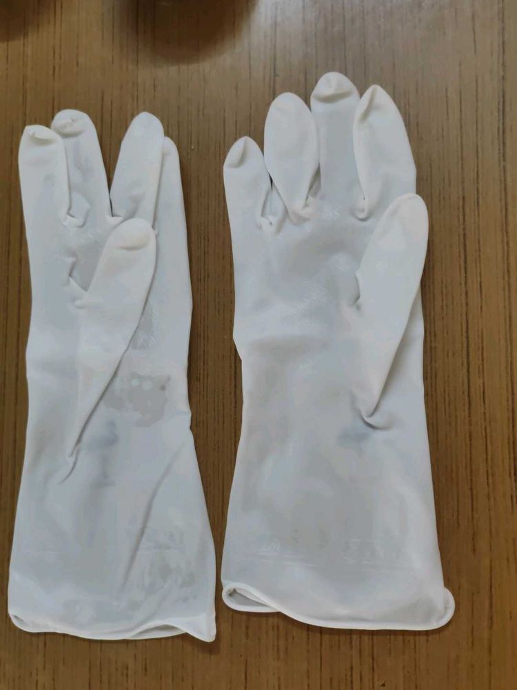 Brand New White Silicone Gloves