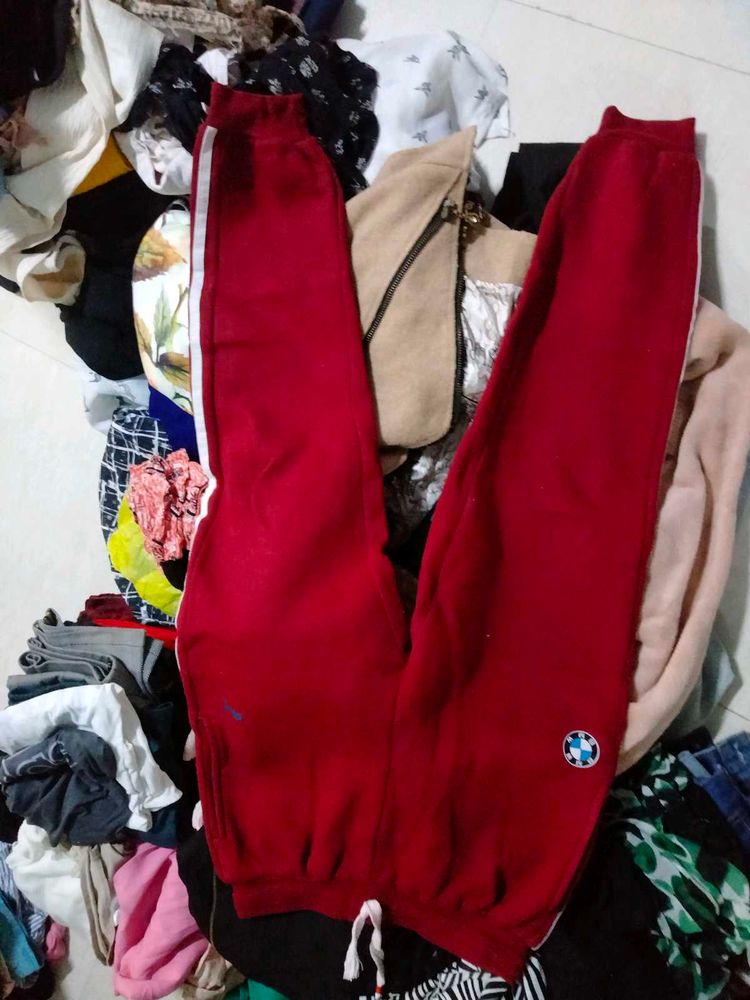 Red Track Pants