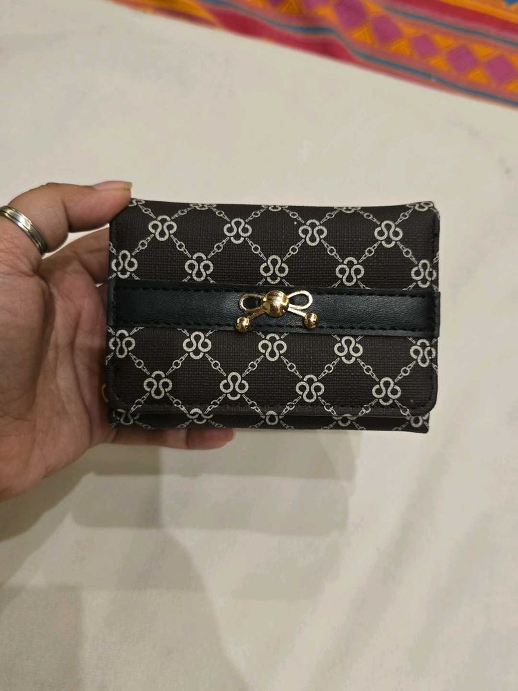 Chic Monogram Tri-Fold Wallet