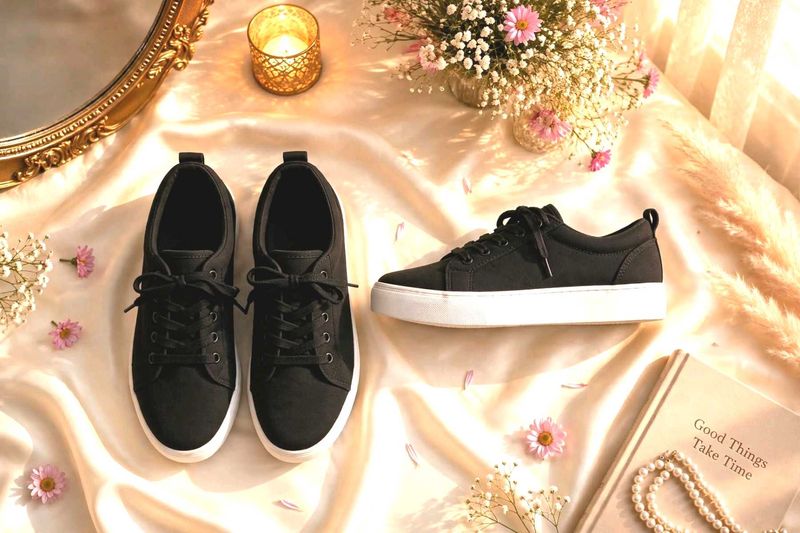 😍🥀pinteresty Black Sneakers