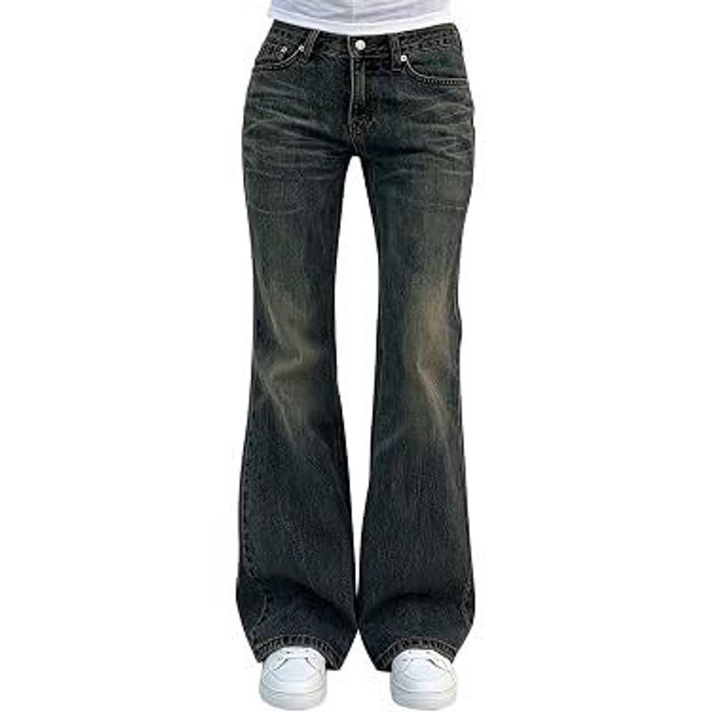 Washed Blue Denim Jeans