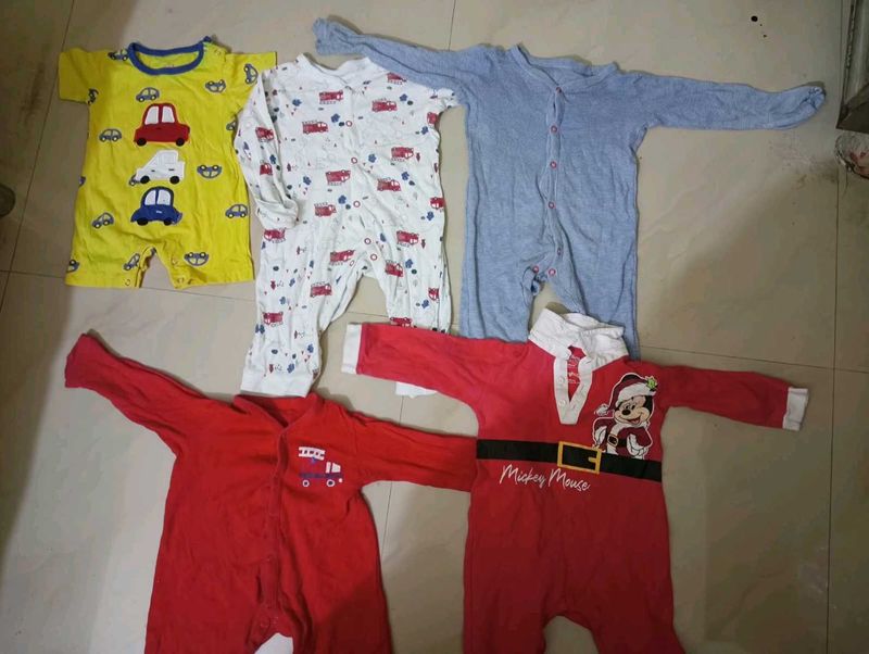 Cute Baby Rompers (Set of 5)