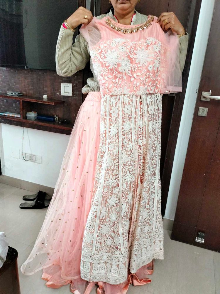 Choli With Shrug And Skirt