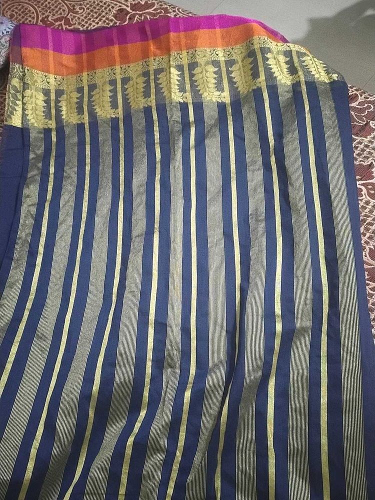 Blue rich feel saree
