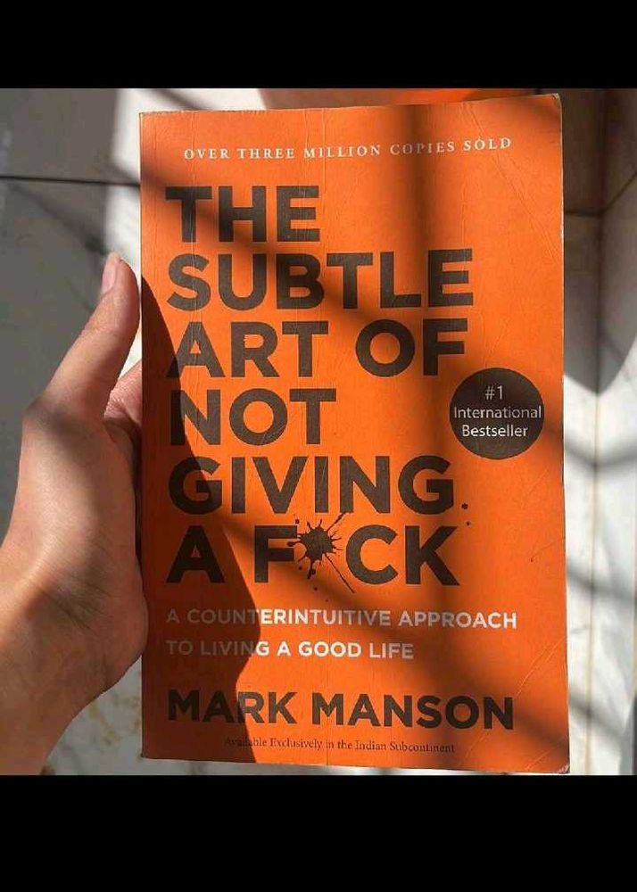 The Subtle art of not giving f*ck book