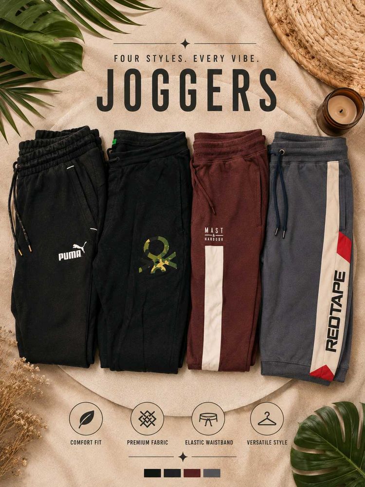 Men's Joggers - Set of 4 Styles