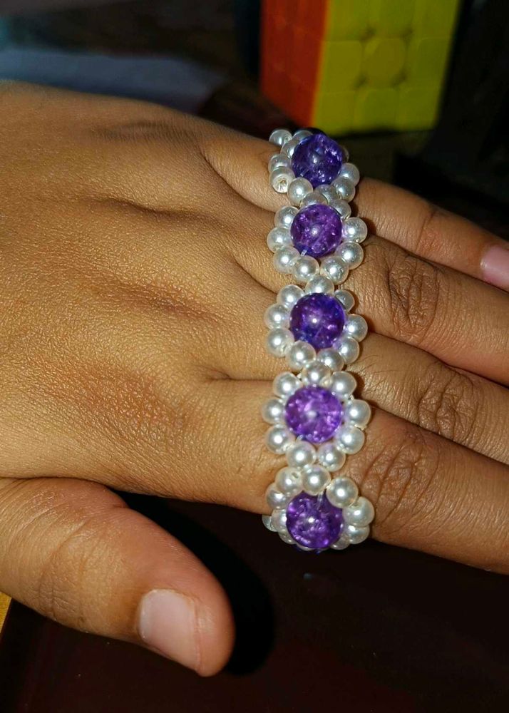 Handmade Pearl Beaded Bracelet