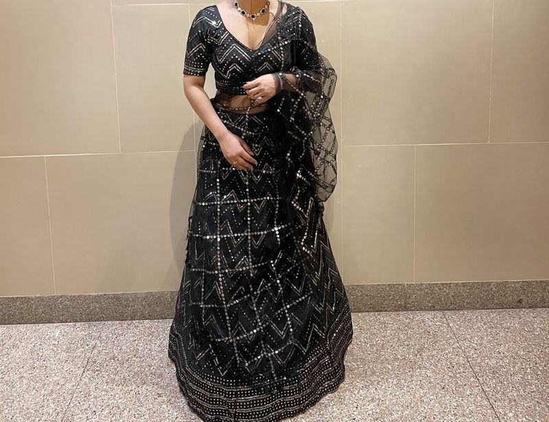 Black Colour Lehenga *FREE SHiPPING*