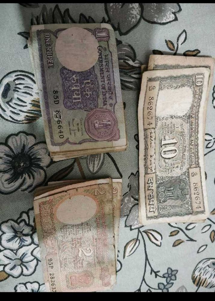 Vintage Indian Currency Notes