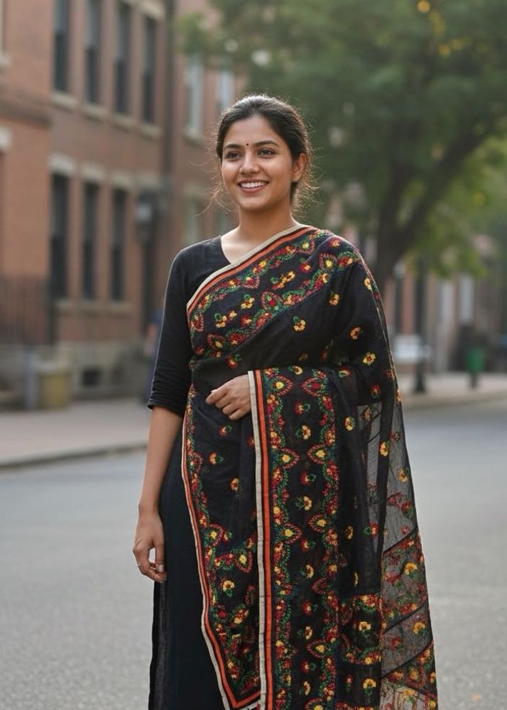 Handmade Embroidered Dupatta