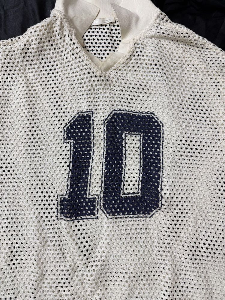Mesh White Number 10 Top