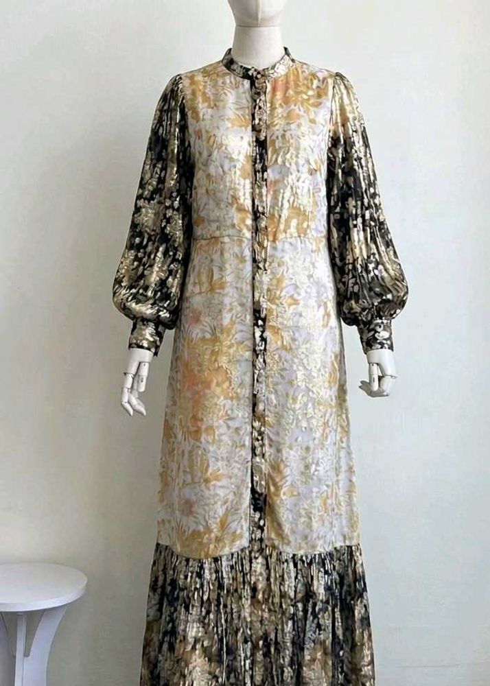 Bohemian Floral Print Maxi Dress